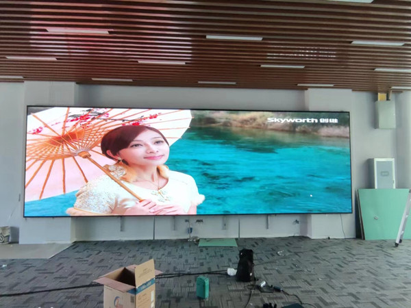 冕宁P1.53led小间距屏安装案例